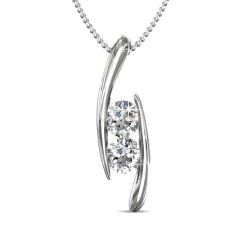 Egymás mellett - Swarovski kristályos nyaklánc - fehér nyaklánc