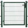  Egyszárnyú kapu kétrudas  hálós kerítéspanelhez  zöld  80 cm x 100 cm