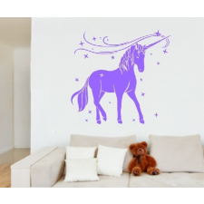  Egyszarvú ló 5 Unicornis, lovas falmatrica tapéta, díszléc és más dekoráció