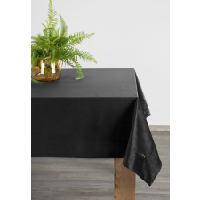 Egyszínű bársony asztalterítő Fekete 145x180 cm lakástextília