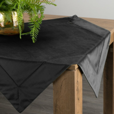 Egyszínű bársony asztalterítő Fekete 85x85 cm lakástextília