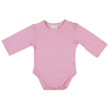 Egyszínű| hosszú ujjú baba body rózsaszín kombidressz, body