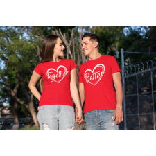  Együtt Jobb piros póló (Together Better) egyedi ajándék