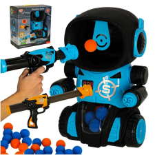 Éhes robot céllövöldözős játék szett – Fegyverrel és golyókkal katonásdi