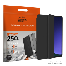 EIGER Storm Stylus 250m Samsung Galaxy Tab S9 Plus Trifold tok - Fekete tablet tok