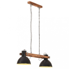  éjfekete ipari függőlámpa 25 W 109 cm E27 világítás