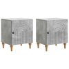  Éjjeliszekrény 2 pcs Betonszürke 43 x 34,5 x 50 cm Szerelt Fa