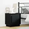  Éjjeliszekrény 2 pcs Fekete 44 x 34,5 x 45 cm Faanyag