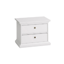  Éjjeliszekrény, DTD fóliázott + MDF festett, fehér, PARIS bútor
