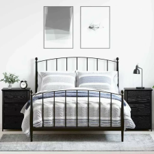  Éjjeliszekrény fiókkal 2 pcs Fekete tölgy 40 x 36 x 60 cm bútor