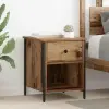  Éjjeliszekrény fiókkal 2 pcs Öreg fa 40 x 42 x 50 cm Faanyag
