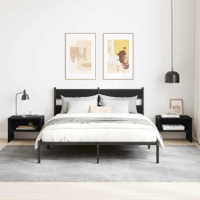  Éjjeliszekrény Musta tammi 40 x 40 x 30 cm Faanyag bútor