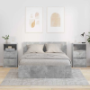  Éjjeliszekrények 2 pcs Beton Szürke 40 x 30 x 467 cm Faanyag
