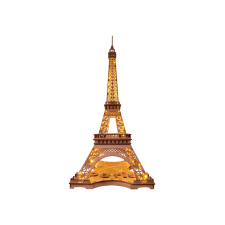 Éjszakai Eiffel-torony fénylő 3D fa puzzle puzzle, kirakós