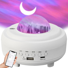 Éjszakai LED projektor csillagokkal és Bluetooth hangszóróval éjjeli fény