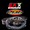 EK CHAIN EK/PBR Láncszett 428DEH 12/44/126 – acél standard hátsó lánckerék EK CHAIN  Erőátviteli alkatrészek Láncok, lánckerekek, láncszettek Láncszettek