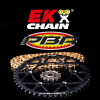 EK CHAIN EK/PBR Láncszett 525 MVXZ2 - 15/42-112 - Acél Standard Hátsó Lánckerék EK CHAIN  Erőátviteli alkatrészek Láncok, lánckerekek, láncszettek Láncszettek