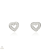Ekan Ezüst szív fülbevaló - 02107-24