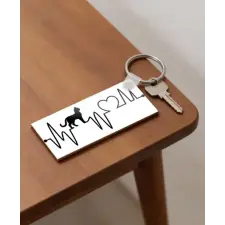  EKG jel macskával kulcstartó