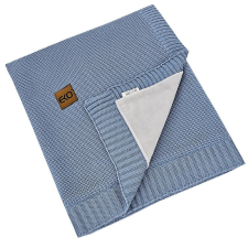  EKO Bambusz takaró szőrme béléssel Jeans 100x80 cm babaágynemű, babapléd