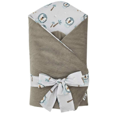 Eko Csecsemőtakaró pamutból Velvet és kókusz belsővel, oroszlános masnival 75x75 cm babaágynemű, babapléd