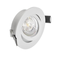 Eko-Light HALOGEN lámpatest, süllyesztett, kerek mennyezeti ülőgarnitúra, IP20, fehér, mozgatható világítás