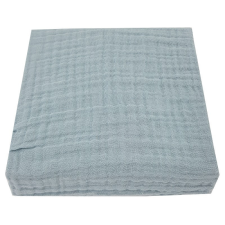 Eko Muszlin Lepedő Blue 60x120cm - Légáteresztő, Puha és Természetes Pamut Lepedő Kiságyhoz lakástextília