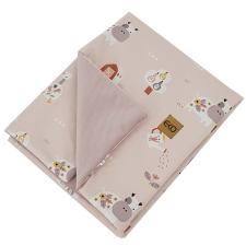  EKO Takaró pamutból VELVET béléssel My farma Powder pink 100x80 cm babaágynemű, babapléd