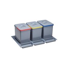  Ekotech PRACTIKO 900fiókba szerelhető szemetes 230 mmmagas 3 vödrös kivitel szemetes