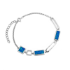 Ékszer ABC Ezüst kék opál köves karlánc