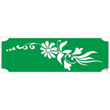  Ékszer festő sablon - Virág minta 7 csillámtetoválás