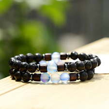 Ékszerek Elitparfüm férfi kétsoros karkötő karkötő