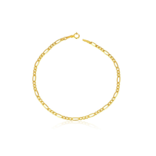 Ékszerkirály 14k arany karkötő, Figaro, 19,5 cm karkötő