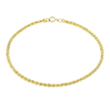 Ékszerkirály 14k arany karkötő fonott mintázattal Waless, 19 cm karkötő