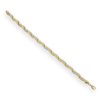 Ékszerkirály 14k arany karkötő, kétszínű, 19,5 cm
