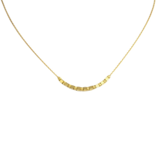 Ékszerkirály 14k arany nyaklánc kocka és golyó betéttel nyaklánc