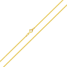 Ékszerkirály 14k arany nyaklánc, Velencei kocka, 43 cm nyaklánc