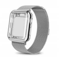 Ékszerkirály Apple watch óraszíj tokkal, nemesacél, 38 mm, ezüst okosóra kellék