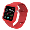 Ékszerkirály Apple watch óraszíj tokkal, szilikon, 42 mm, S, M, piros