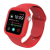 Ékszerkirály Apple watch óraszíj tokkal, szilikon, 42 mm, S, M, piros