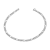 Ékszerkirály Ezüst karkötő, figaro, uniszex, 19,5 cm