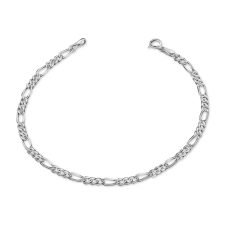 Ékszerkirály Ezüst karkötő, figaro, uniszex, 20,5 cm karkötő