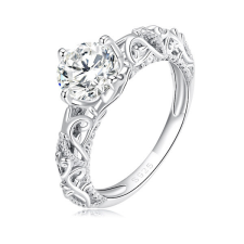 Ékszerkirály Ezüst női eljegyzési gyűrű, 7-es méret gyűrű