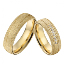 Ékszerkirály Férfi karikagyűrű, aranyozott, nemesacél, 8-as méret gyűrű