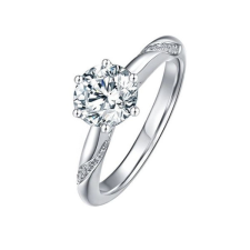 Ékszerkirály Női eljegyzési gyűrű, ezüst, 7-es méret gyűrű
