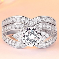 Ékszerkirály Női eljegyzési gyűrű, ezüst, 9-es méret gyűrű