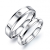 Ékszerkirály Női karikagyűrű, rozsdamentes acél, kristállyal, ezüst, 4-es méret