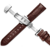 Ékszerkirály Óraszíj bőrből, 22 mm, sötétbarna