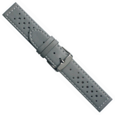Ékszerkirály Óraszíj bőrből, Szürke, 20 mm óraszíj