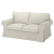  Ektorp kanapé huzat 2 személyes nem kinyitható (nagyobb modell) - Hanna törtfehér